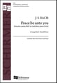 Peace Be Unto You SSA choral sheet music cover